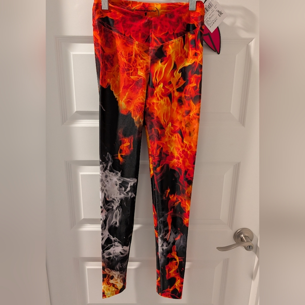 Bona Fide Fire Print Leggings Size S